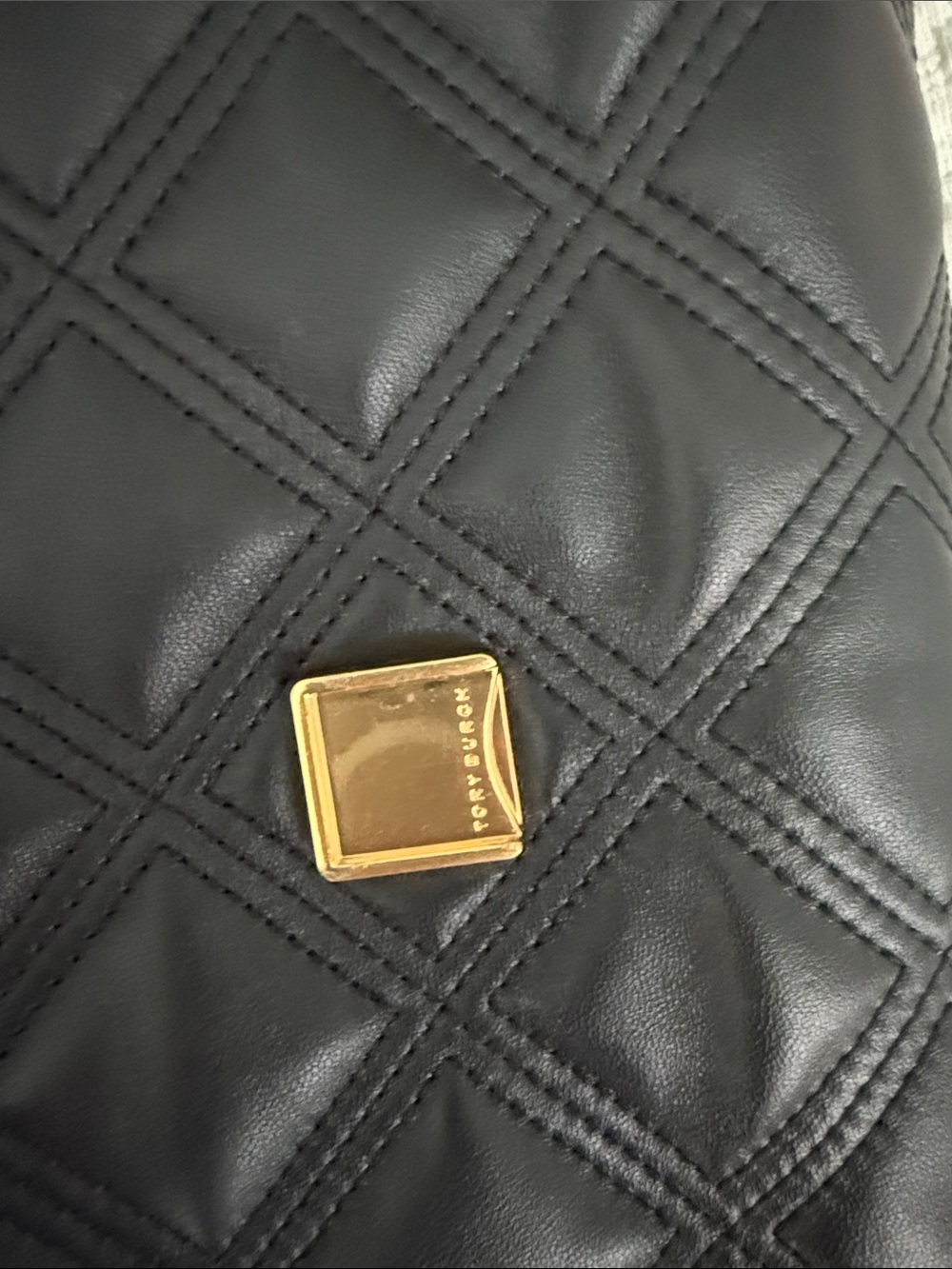 Tory Burch Fleming Quilted Soft Leather Convertible Shoulder Bag Black GoldChain - Picture 11 of 16